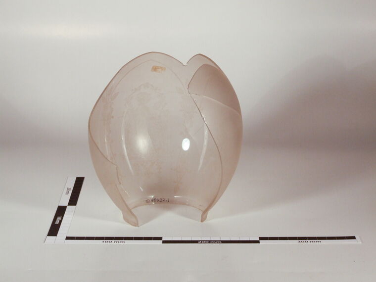 Lampenschirm aus Glas, satiniert