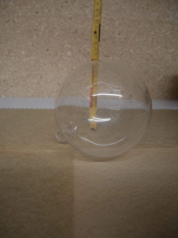 Glasballon für Schusterkugel
