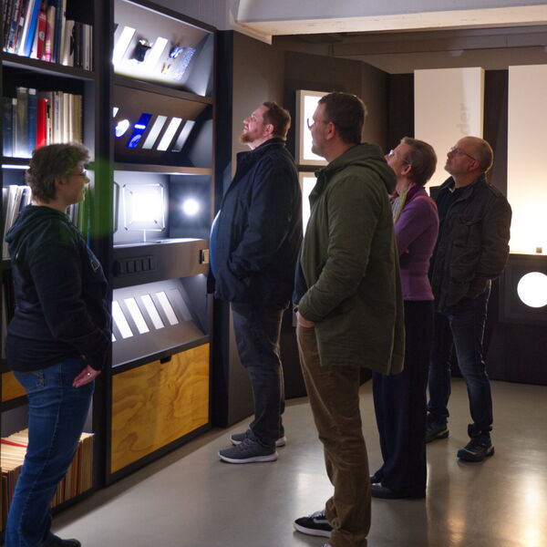 Egal ob Einzelbesuch oder Gruppenführung, wie hier ...