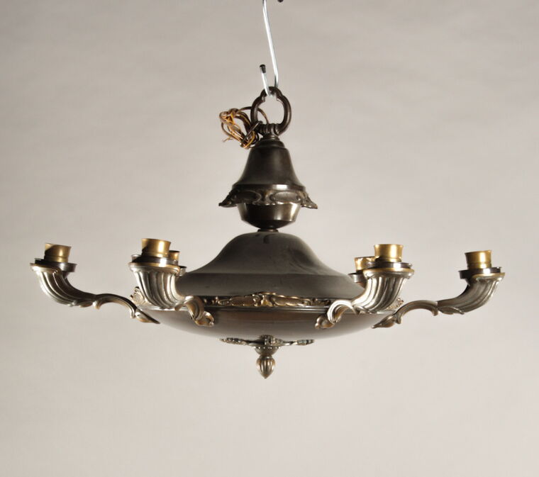 Art Deco Deckenleuchter, 6-flammig