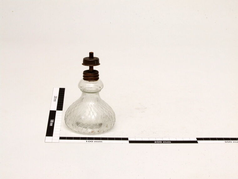 Miniatur-Öllampe aus Glas