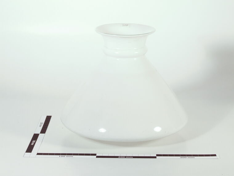 Glaslampenschirm, weißglas