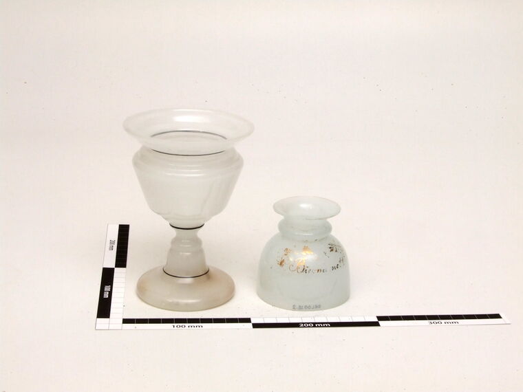 Glas-Öllampe, milchglas