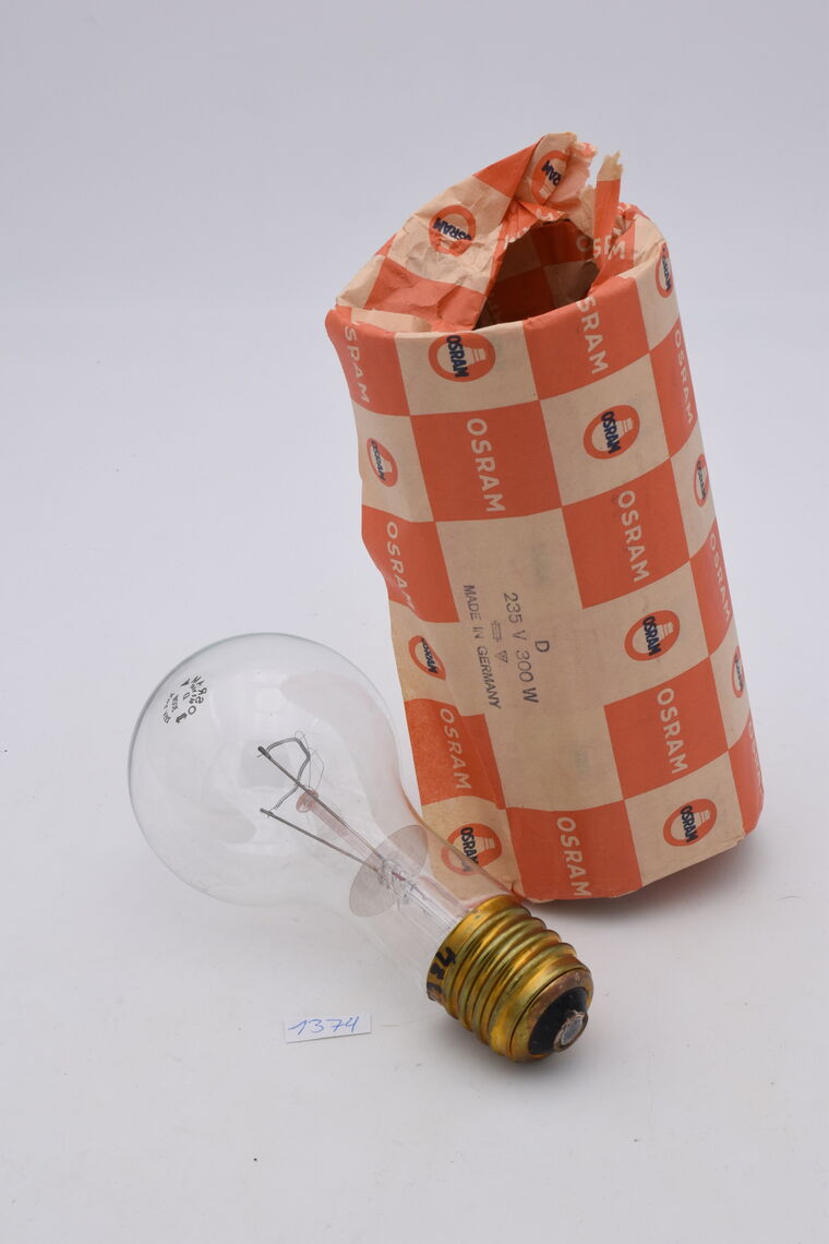 Glühlampe mit Originalhülle