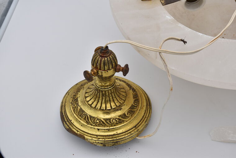 Deckenleuchte mit Stoffkabel