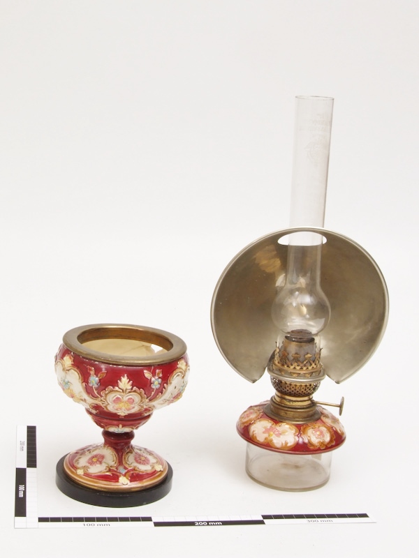 Petroleumlampe aus Keramik